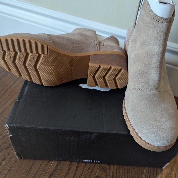 Sorel Women's Cate Cut Out Bootie Waterproof Ankle Boot Ash Brown 6.5 - Picture 5 of 9